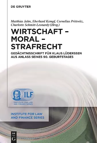 Wirtschaft – Moral – Strafrecht cover