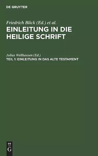 Einleitung in das Alte Testament cover