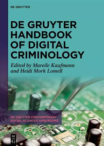 De Gruyter Handbook of Digital Criminology cover