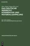 Georg Abraham: Das Deutsche Seerecht. Kommentar Und Materialsammlung. Erg. -Bd. cover