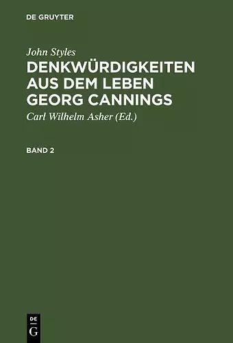 Denkwürdigkeiten aus dem Leben Georg Cannings cover