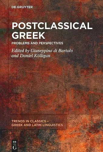 Postclassical Greek cover