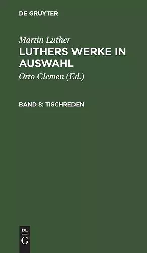 Tischreden cover