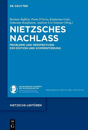 Nietzsches Nachlass cover