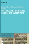 Mittelalterliche Lyrik Im Kontext cover