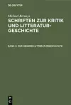 Zur Neueren Litteraturgeschichte cover