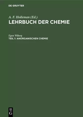 Anorganischen Chemie cover