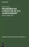 Frankreichs Literatur Im XVI. Jahrhundert cover