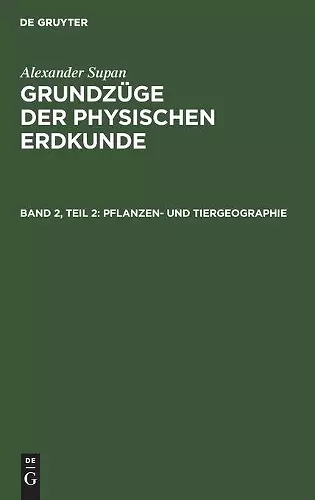 Pflanzen- Und Tiergeographie cover