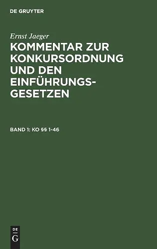 Ko §§ 1-46 cover