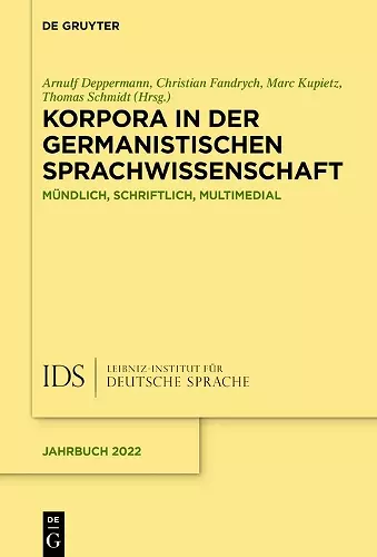Korpora in der germanistischen Sprachwissenschaft cover