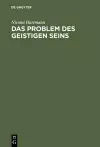 Das Problem Des Geistigen Seins cover