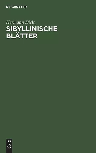 Sibyllinische Blätter cover