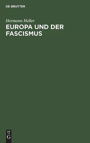 Europa Und Der Fascismus cover