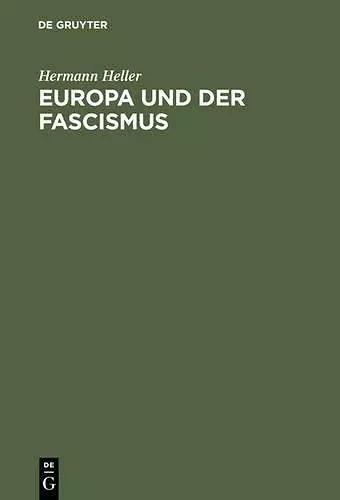 Europa Und Der Fascismus cover