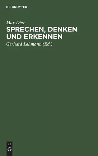 Sprechen, Denken Und Erkennen cover