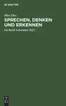 Sprechen, Denken Und Erkennen cover