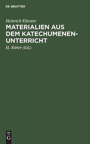 Materialien Aus Dem Katechumenen-Unterricht cover