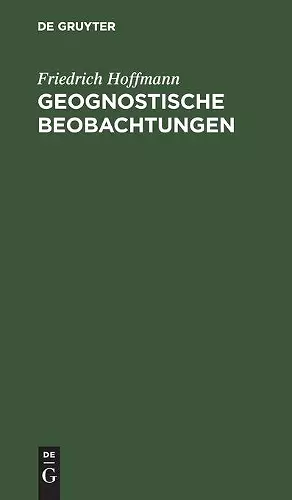 Geognostische Beobachtungen cover