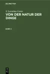 T. Lucretius Carus: Von der Natur der Dinge. Band 2 cover