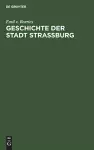 Geschichte der Stadt Straßburg cover