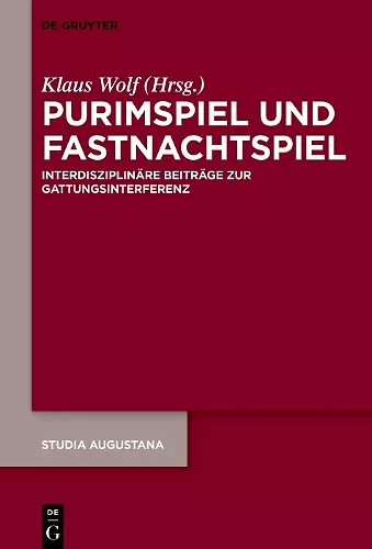 Purimspiel und Fastnachtspiel cover