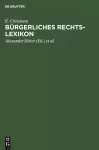 Bürgerliches Rechts-Lexikon cover