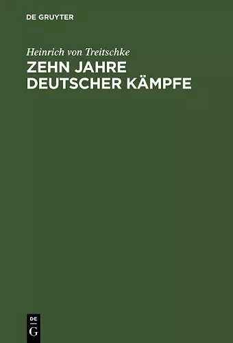 Zehn Jahre deutscher Kämpfe cover