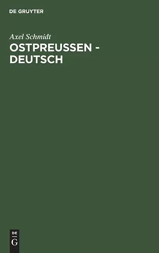 Ostpreussen - Deutsch cover