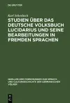 Studien über das deutsche Volksbuch Lucidarius und seine Bearbeitungen in fremden Sprachen cover