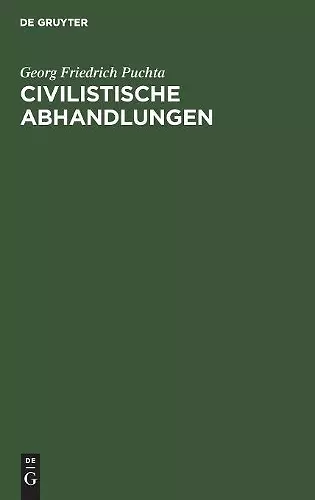 Civilistische Abhandlungen cover