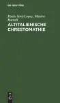Altitalienische Chrestomathie cover