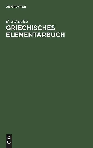 Griechisches Elementarbuch cover