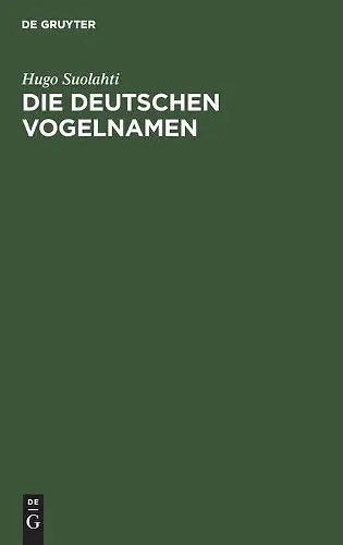 Die Deutschen Vogelnamen cover