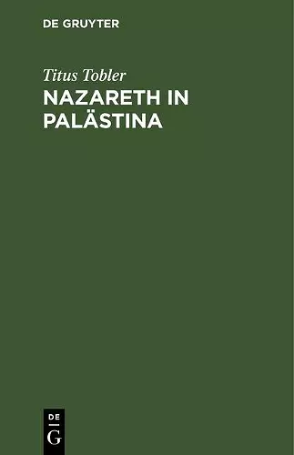 Nazareth in Palästina cover