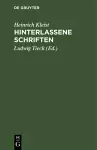 Hinterlassene Schriften cover