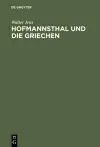 Hofmannsthal Und Die Griechen cover