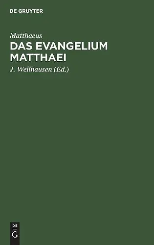 Das Evangelium Matthaei cover