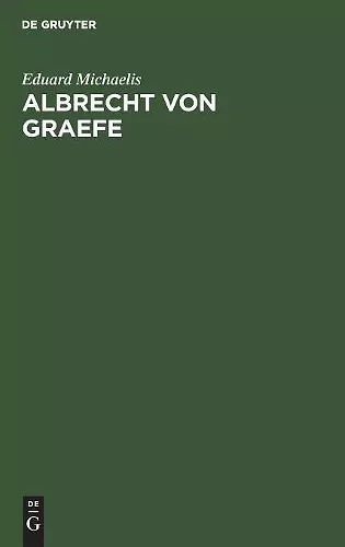 Albrecht von Graefe cover