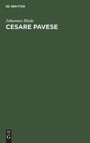 Cesare Pavese cover