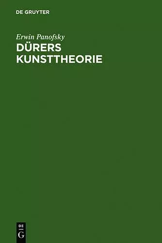 Dürers Kunsttheorie cover