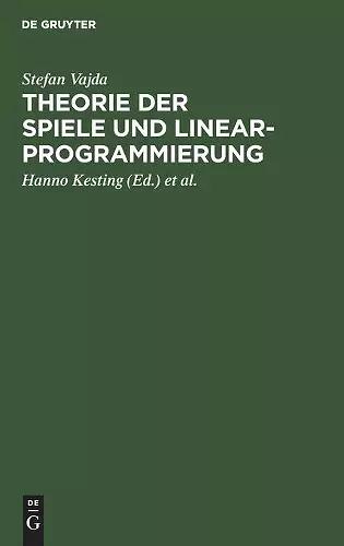 Theorie Der Spiele Und Linearprogrammierung cover