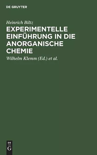 Experimentelle Einführung in Die Anorganische Chemie cover