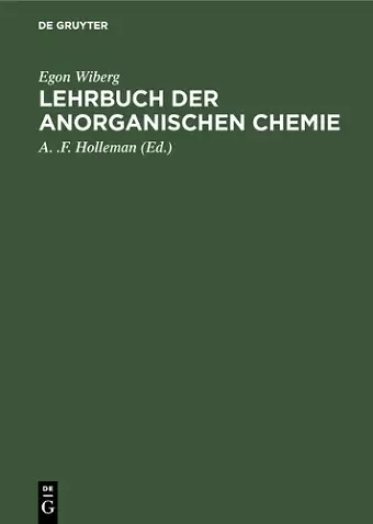 Lehrbuch der anorganischen Chemie cover