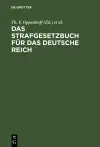 Das Strafgesetzbuch für das Deutsche Reich cover