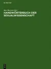 Handwörterbuch der Sexualwissenschaft cover