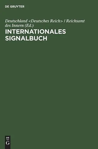 Internationales Signalbuch cover