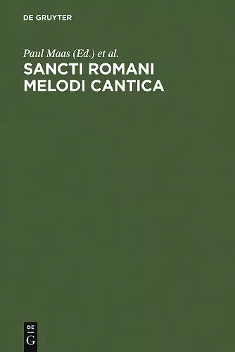 Sancti Romani melodi cantica cover