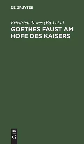 Goethes Faust Am Hofe Des Kaisers cover
