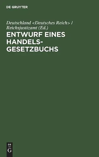 Entwurf eines Handelsgesetzbuchs cover
